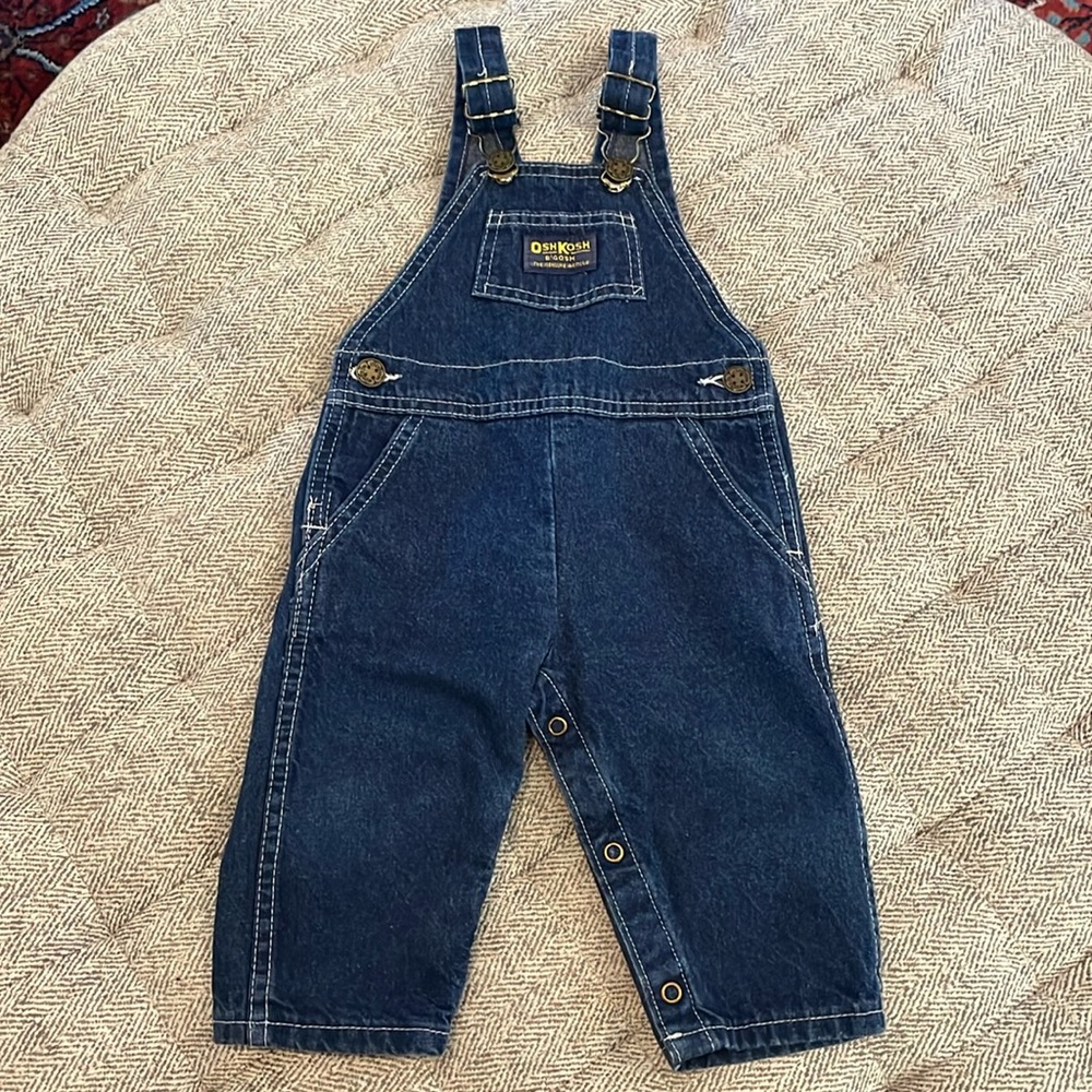 Vintage Oshkosh overalls size 12 mths/made in the USA